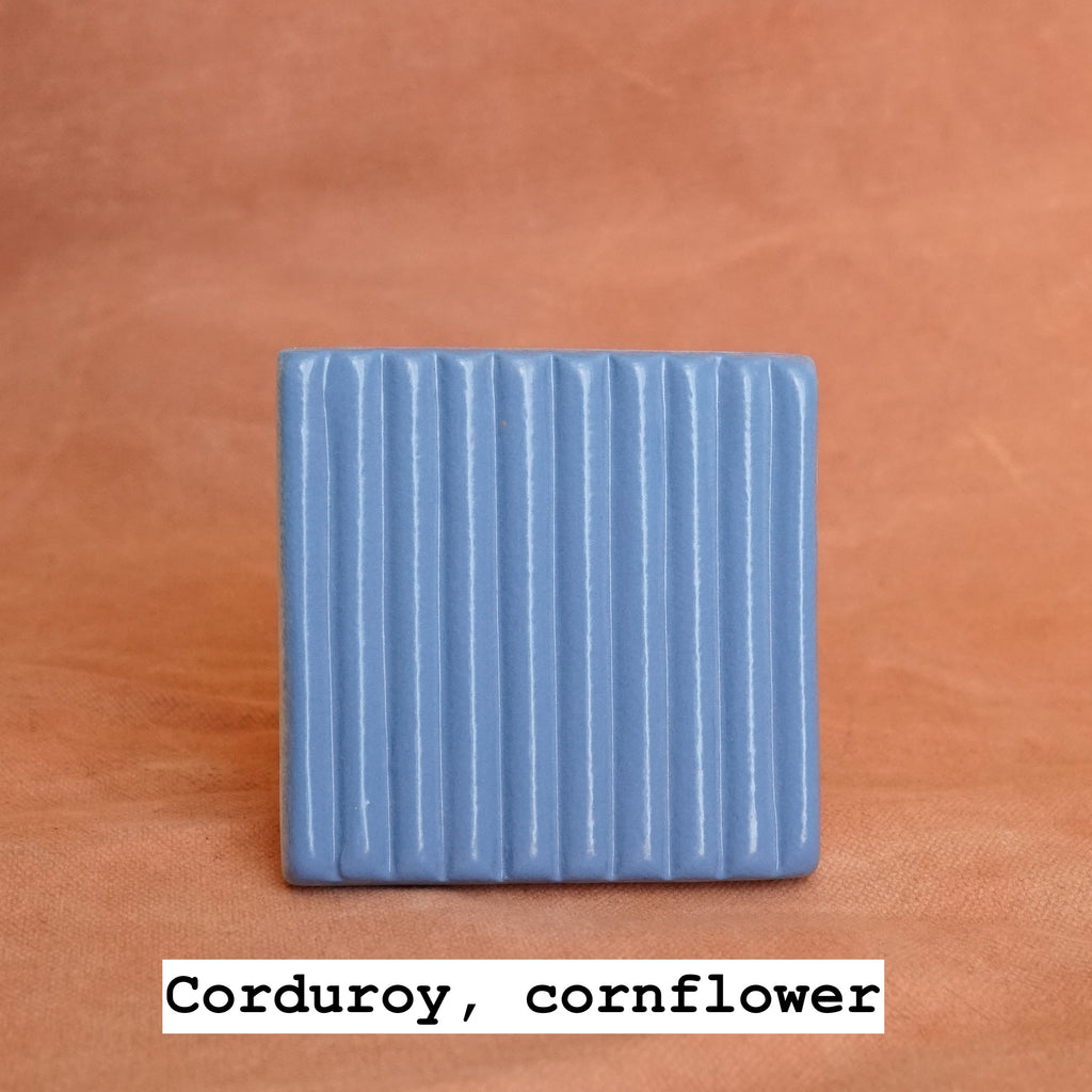 Wall tiles - Small Corduroy (blues)