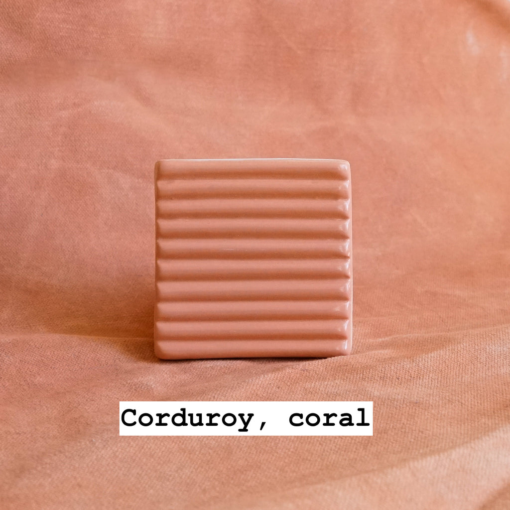 Wall tiles - Small Corduroy (pinks)